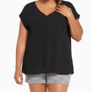 Torrid Herringbone Rolled Cuff Shorts NWT! Size 24